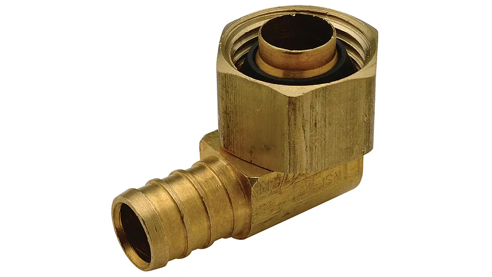 Zurn QQE33BSGX Pex Brass Elbows 1/2in Barb x 1/2in Fpt