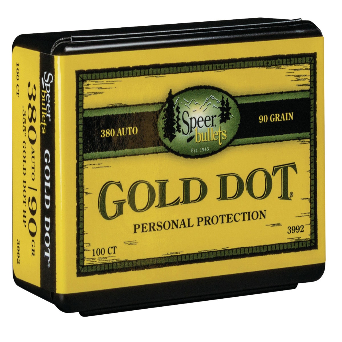 Speer Gold Dot 380 Cal 90 HP Gr 100/Box
