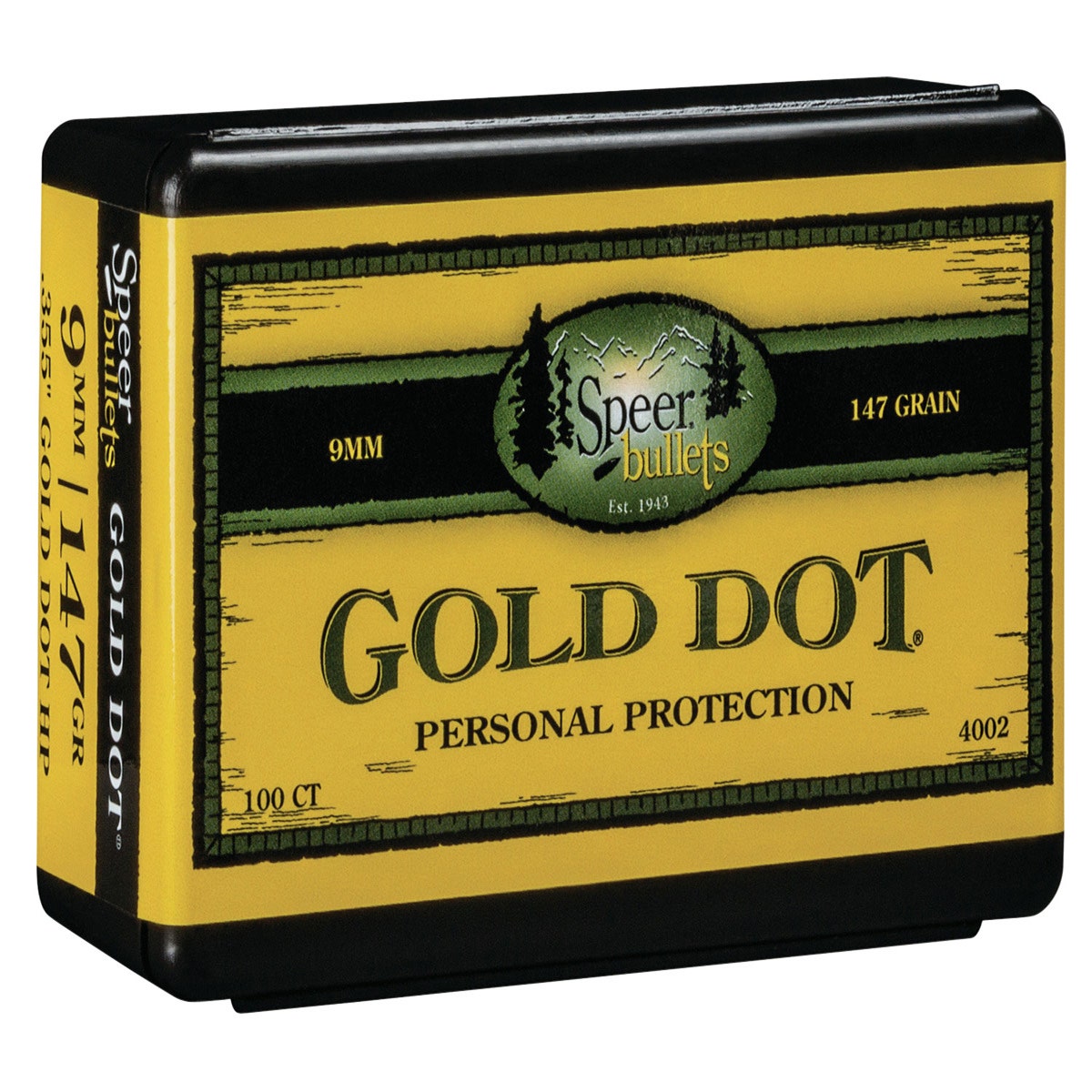 Speer Gold Dot 9mm 147 Gr HP 100/Box