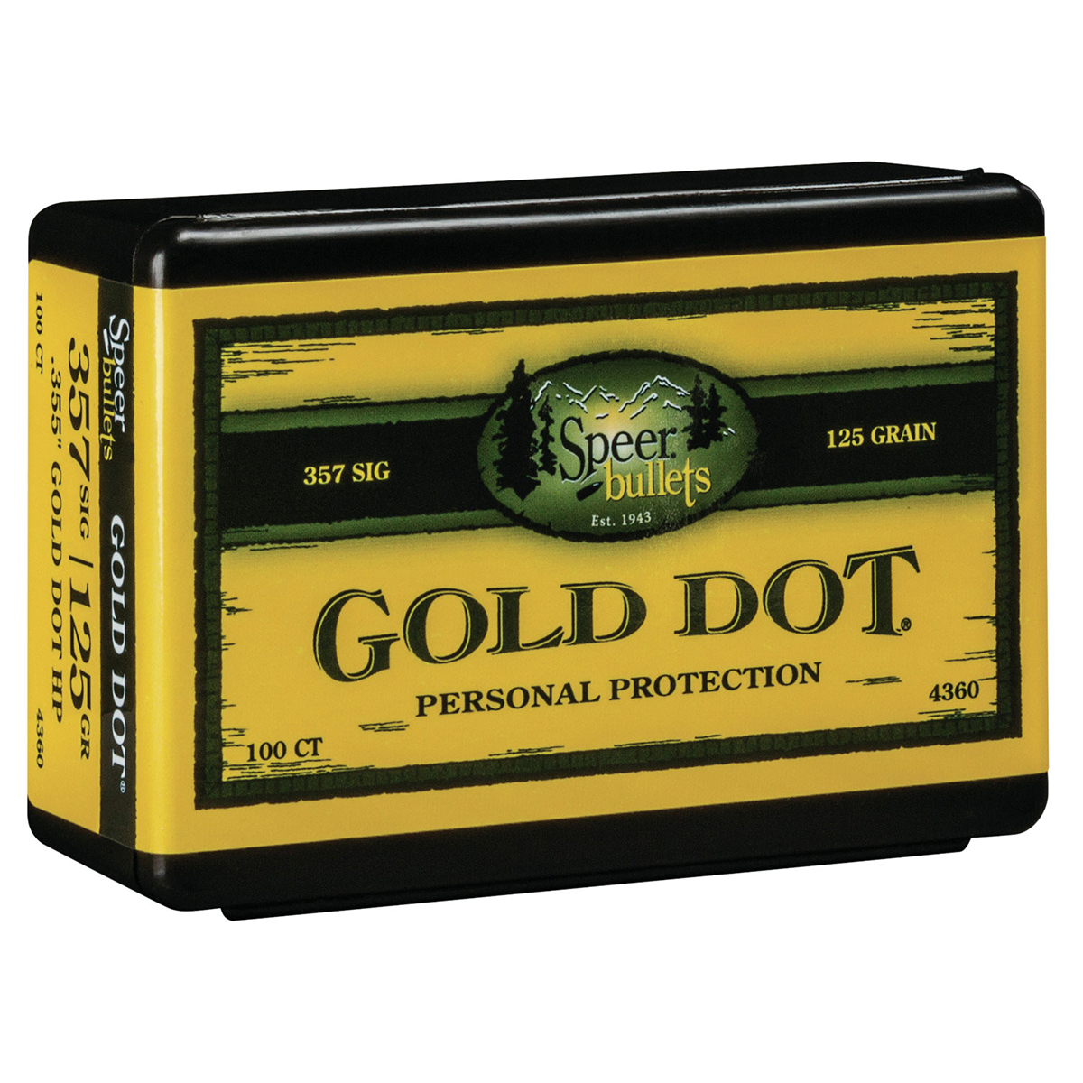 Speer Gold Dot 357 Sig 125 Gr HP 100/Box