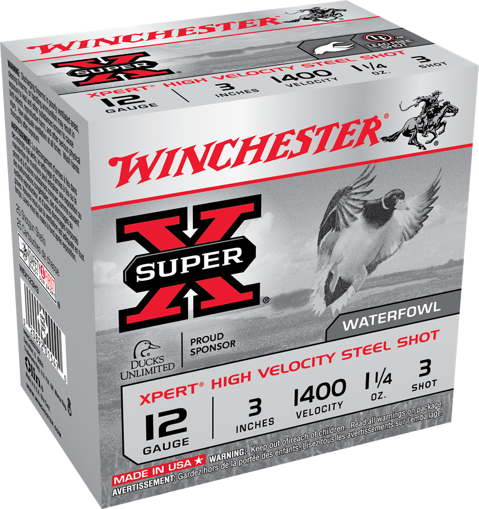 Winchester Steel 12ga 3in 1400 Velocity 1 1/4oz 3 Shot