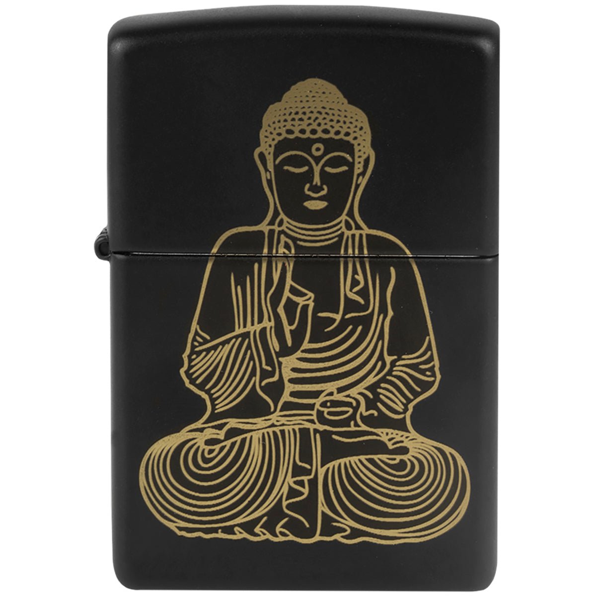 Zippo "The Enlightened One" Buddha Black Matte Windproof Pocket Lighter